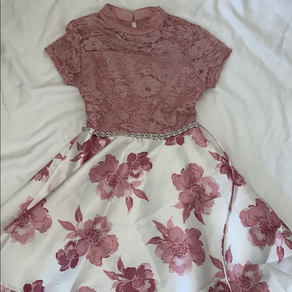 HI-LO GIRLS FLORAL DRESS